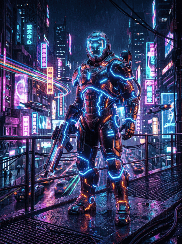 The Tech Juggernaut superhero style template